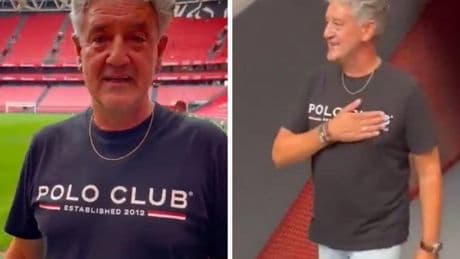 La emoción del exlinier Rafa Guerrero al pisar San Mamés: «El Athletic es del pueblo. No es necesario ser vasco o vivir aquí»