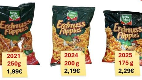 "Mogelpackung des Monats": Da flippst du aus – immer weniger Erdnuss-Snack für immer mehr Geld