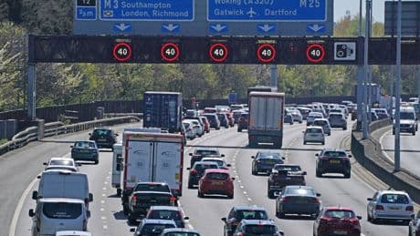 Overturned car shuts M3 motorway in both directions after crash