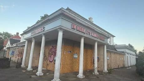 Inside UK's first TGI Friday's - now abandoned and graffiti-covered
