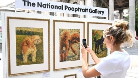 New pooch-themed show pops up outside National Portrait Gallery