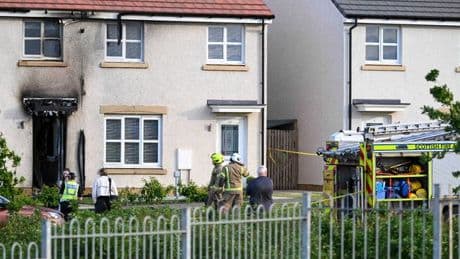 Police and fire brigade swarm to scene of house fire in East Lothian