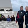170 mensen wandelen door het water in Oostende tijdens aquawalking-event: “Bij dit soort weer verbruik je tot zo’n 700 calorieën per sessie”