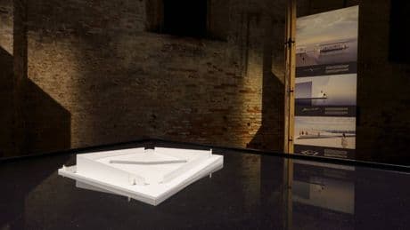 AquaPraça: progetto speciale alla Biennale Architettura 2025 è attualmente ormeggiato all’Arsenale di Venezia