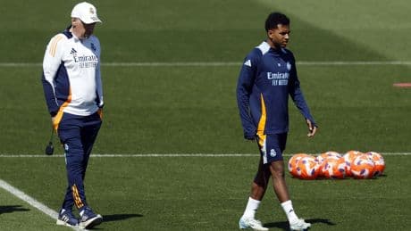 Continúa el caso Rodrygo: se retira del entrenamiento a los cinco minutos tras el lío del Clásico