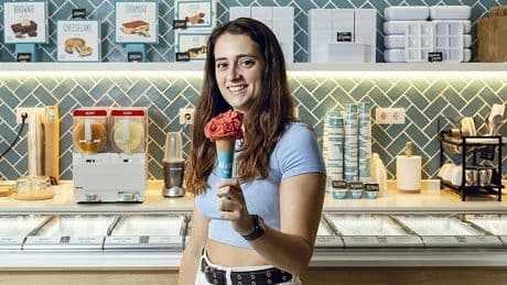 La italiana que vende helados artesanales en España y que aspira a conquistar México