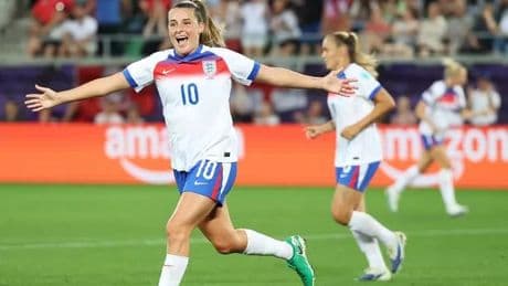 England fans celebrate as Lionesses thrash Wales 6-1 to Euro 2025 quarter-final