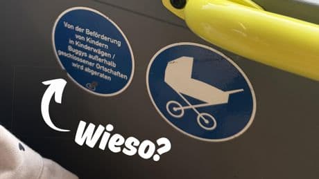 Rätselhaftes Schild im Bus: Warum dieser Hinweis für Diskussionen sorgt