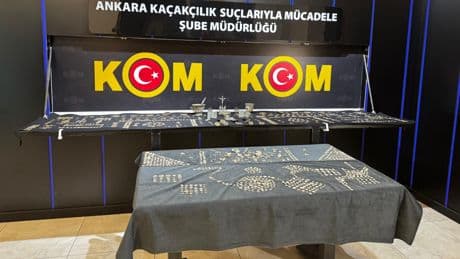 Tarihi eser niteliği taşıyan 1624 sikke ve 126 obje ele geçirildi