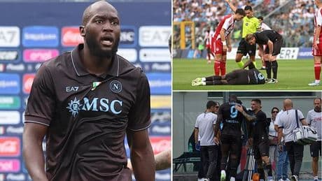 Romelu Lukaku is ruled out for MONTHS after suffering thigh injury in pre-season friendly in major blow to Napoli's Serie A title defence