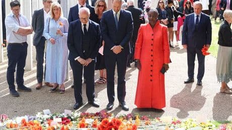 Prince William takes part in poignant tribute to 7/7 victims at emotional memorial