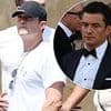 'Newly-single' Orlando Bloom enjoys cocktails at hotel pool during boys' day out with Leonardo Di Caprio and Tom Brady before Jeff Bezos and Lauren Sanchez's Venice wedding - after Katy Perry 'split'