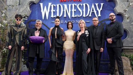 Photos: Tim Burton, Jenna Ortega, Stars At ‘Wednesday’ Season 2 Premiere