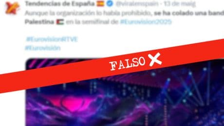 La bandera de Palestina no está prohibida entre el público de Eurovisión, al contrario de lo que dicen