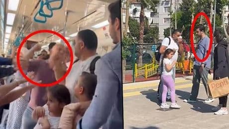 Sosyal medyada infial yaratan olay: İki çocuğunun yanında darbedildi