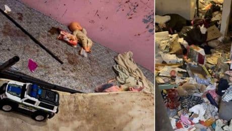 Woman arrested for child neglect in flat with ‘faeces smeared on wall’