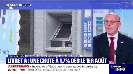 Le taux du Livret A va baisser à 1,7% en août, contre 2,4% jusqu'à présent