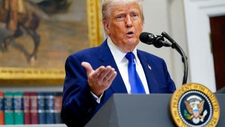 Trump repeats disputed claim that white farmers suffering ‘genocide’ in South Africa as first ‘refugees’ are flown in to US