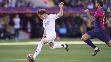 Quién es Víctor Muñoz, canterano del Real Madrid que sustituyó a Vinícius y pudo empatar el partido