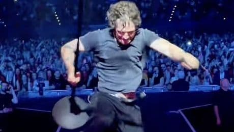 Tom Grennan suffers 'greatest onstage fall in history' during live concert