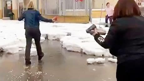 Extreem weer: zware hagelbuien en overstromingen in Valencia