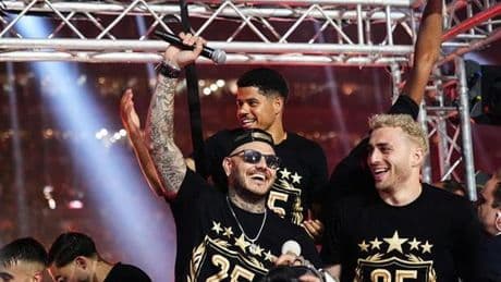 Icardi, Hagi ve Popescu şampiyonluğu kutlamaya geldi!