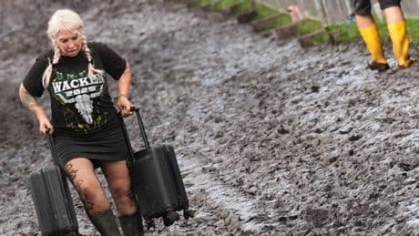 Wacken-Wetter: Dauerregen verwandelt Festival in Schlammfeld
