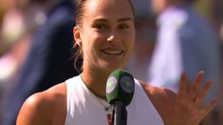 Aryna Sabalenka has awkward Wimbledon moment with TV presenter: ‘I didn’t say that’