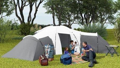 Water-resistant nine-person tent with ‘three bedrooms’ gets price slashed by over £100 in sale