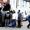 Amazing moment heroic youngsters pull 11-month-old baby and young couple from car after it flips onto its side