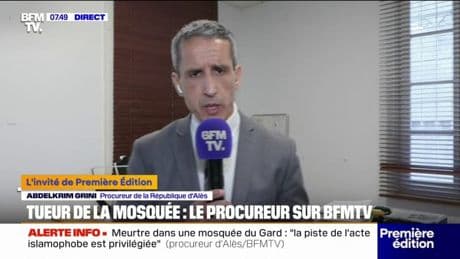 Meurtre dans une mosquée du Gard: "La piste de l'acte à connotation islamophobe est privilégiée (...) mais il y avait certainement d'autres motivations", explique le procureur d'Alès