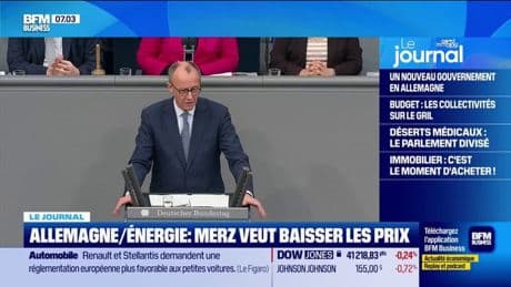 Allemagne/Énergie : Merz veut baisser les prix