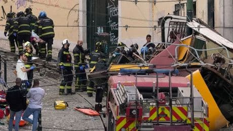 Landmark streetcar in Lisbon derails, killing 15 people