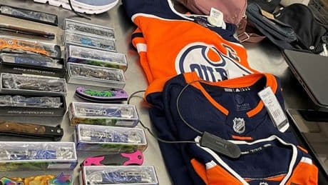Banned knives, stolen Winners clothes, illegal tobacco seized from Edmonton shop