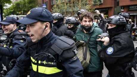 Politie houdt 75 mensen aan bij pro-Palestijnse demonstratie in Den Haag