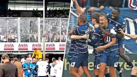 Prachtige beelden vanaf het veld: Telstar-spelers vieren feest met supporters