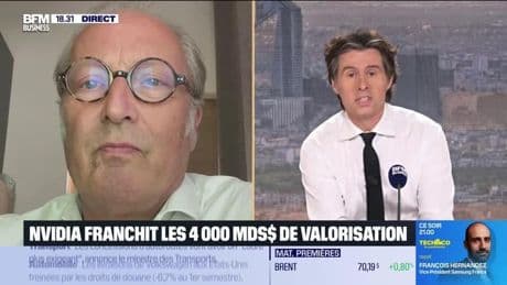 Jérôme Wallut (k-ciopé) et Frédéric Simottel (BFM Business) : Nvidia franchit les 4 000 Mds$ de valorisation - 09/07