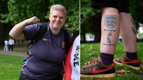 ‘I am a Lioness super fan, and I’m getting tattoos of seven players on my calf’