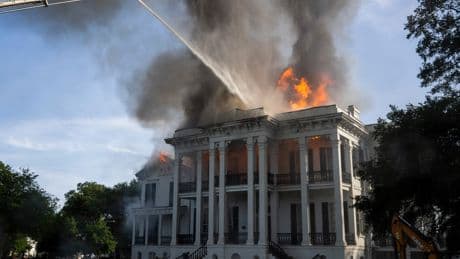 The Burning of Nottoway Plantation