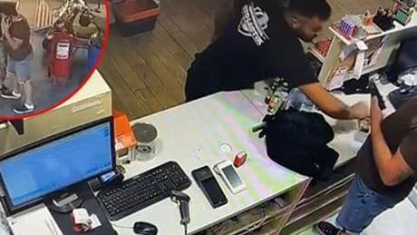 Veresiye sigara vermedi diye bıçaklandı! O anlar anbean kaydedildi