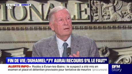 Droit à mourir: "Si ma femme ou moi se trouvions dans cette situation-là, évidemment, pour nous, c'est la décision qu'on prendrait", explique Alain Duhamel