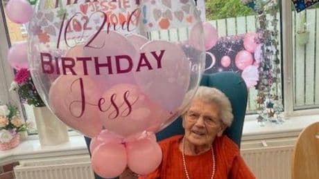 Uddingston resident Jessie celebrates 102nd birthday