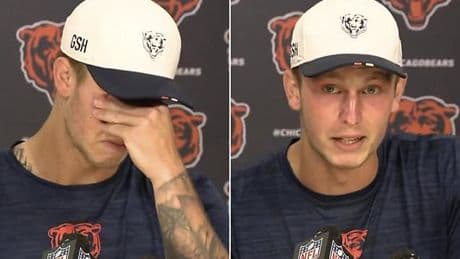 NFL quarterback breaks down in tears as he details family's financial struggles after landing $10m contract