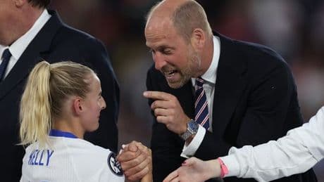 Prince William’s bold remark to Chloe Kelly after epic Euros win uncovered by lip reader