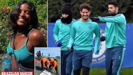 Former Chelsea star 'offers to pay for body of dancer who died after falling hundreds of feet down an Indonesian volcano back home to Brazil'