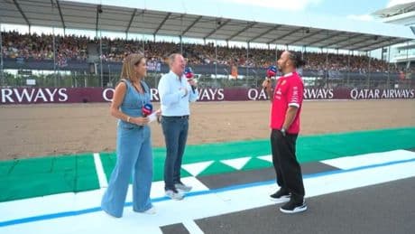‘You don’t have too many positive things to say’ – Lewis Hamilton in tense exchange with Martin Brundle over F1 photo