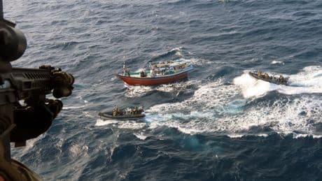 Royal Marines seize £30 million of drugs in raid on dhow in Arabian Sea after secret drones tracking mission