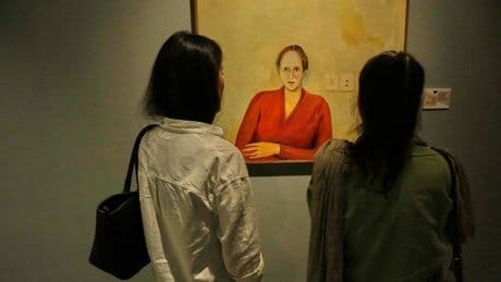 Photos from 'In Women's Words' exhibition that showcases modern Iranian women artists