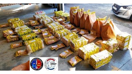1,3 tonne de cocaïne saisie dans un camion près de Bordeaux