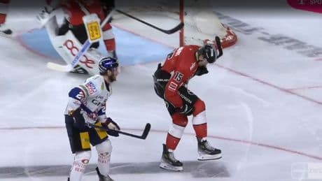Kuriose Szene bei DEL-Finale - Plötzlich landet der Puck in der Hose!